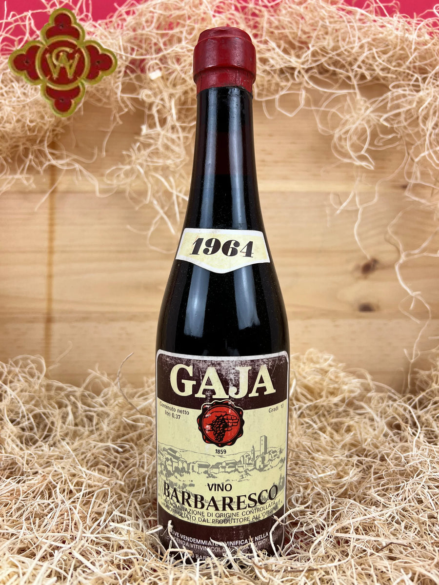 1964 Angelo Gaja Barbaresco - 375ml – CultWine 1964 Angelo Gaja Barbaresco - 375ml – CultWine