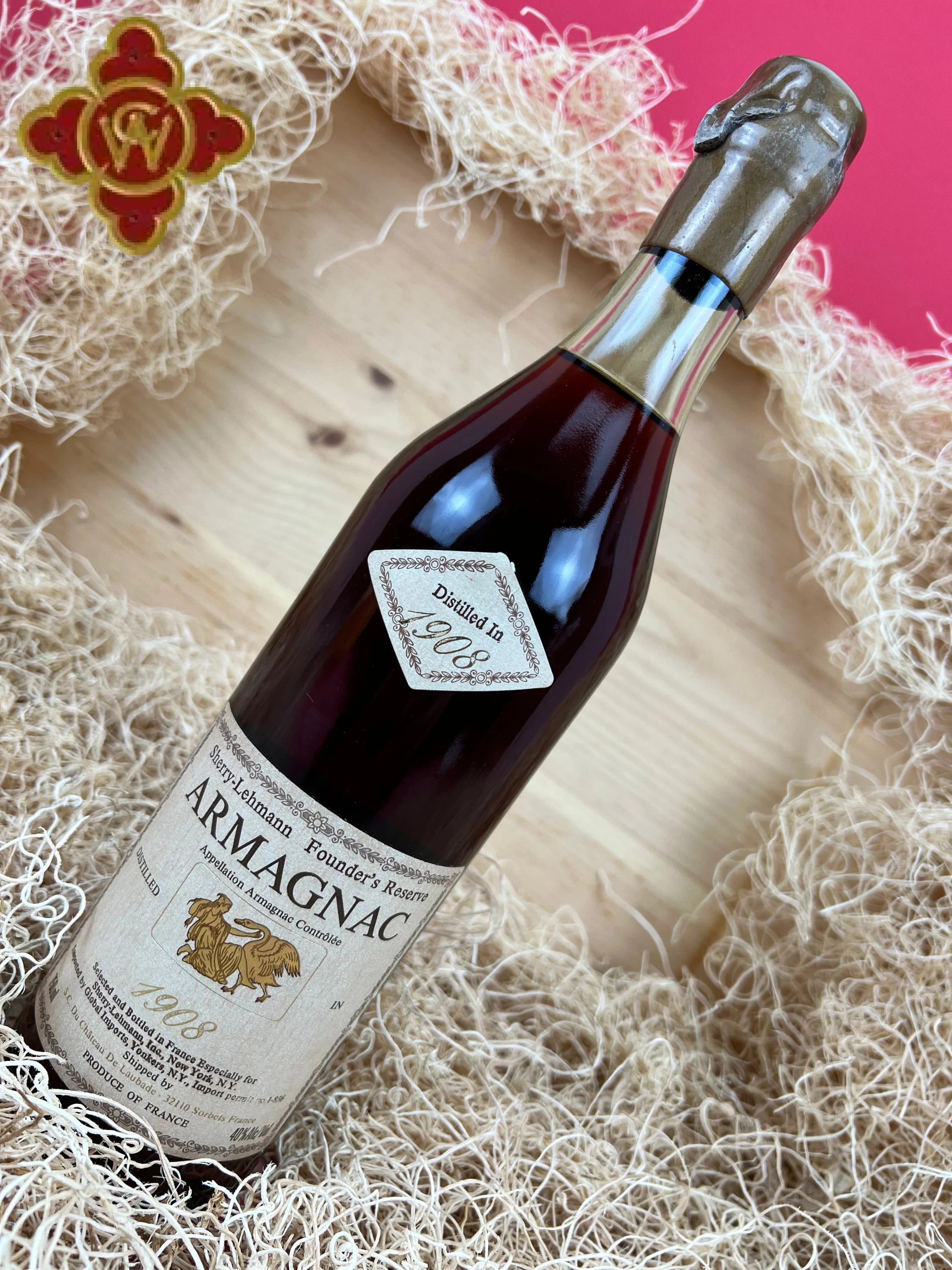 1908 Sherry Lehmann Founder's Reserve Armagnac – CultWine 1908 Sherry Lehmann Founder's Reserve Armagnac – CultWine