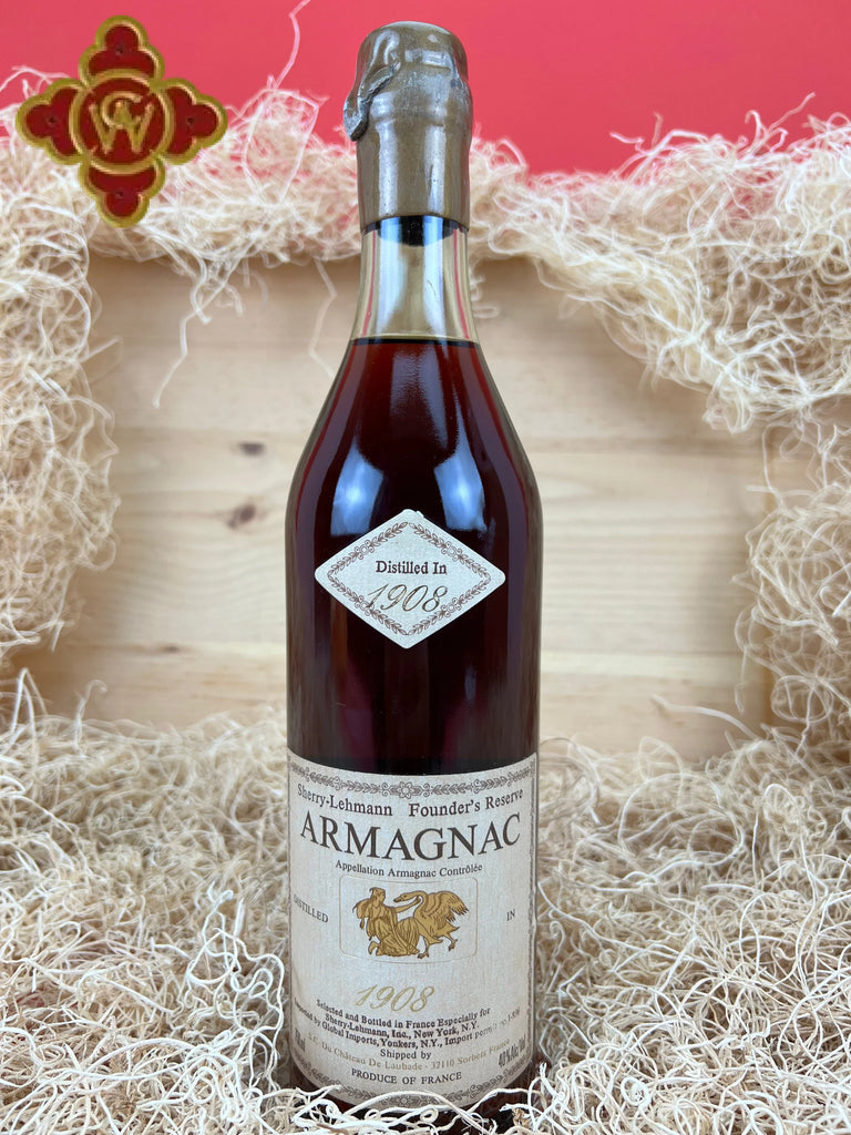 1908 Sherry Lehmann Founder's Reserve Armagnac – CultWine