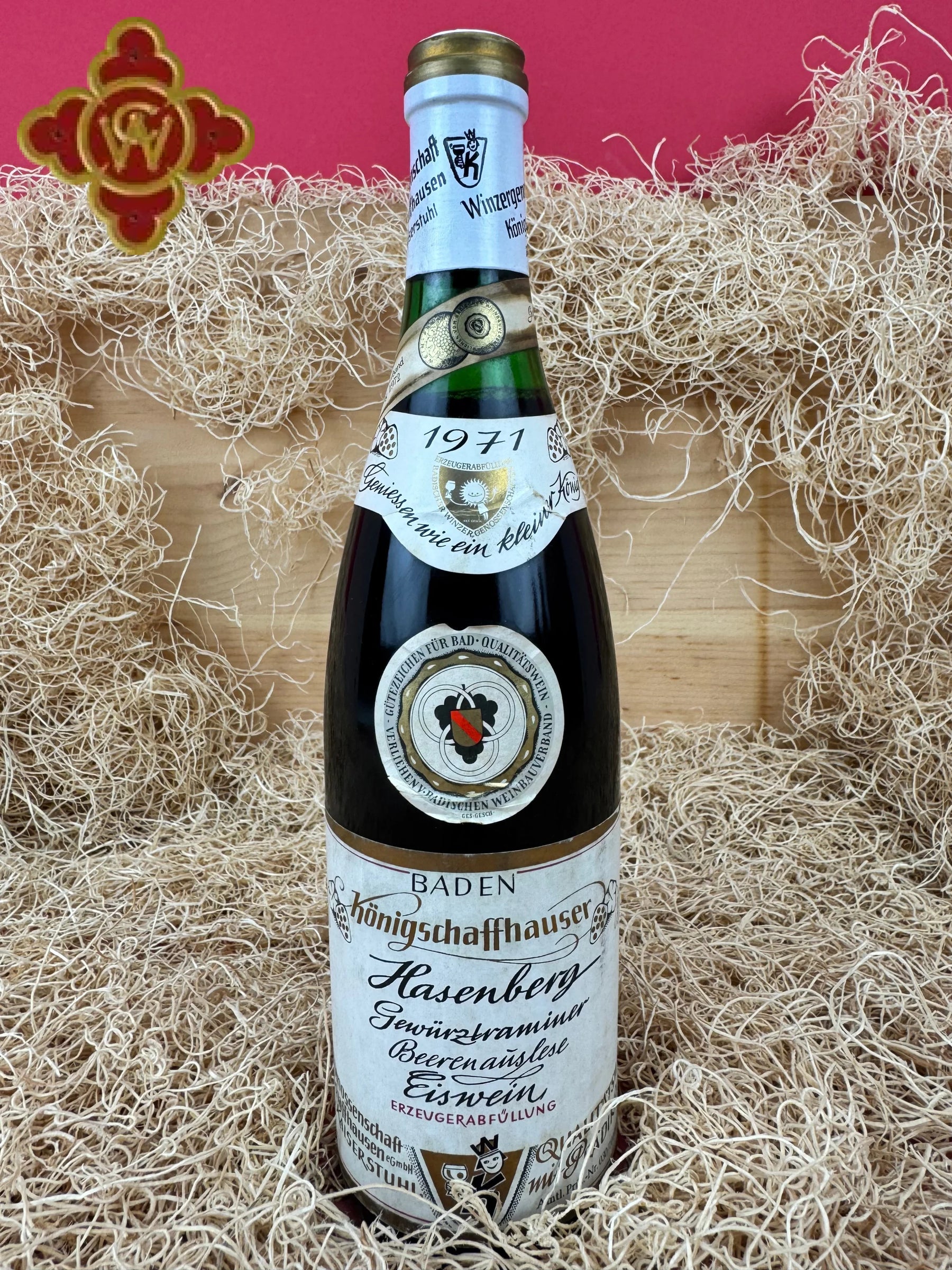 1971 Winzergenossenschaft Konigschaffhauser Hasenberg Gewurztraminer Eiswein Barrique - 750ml Wine