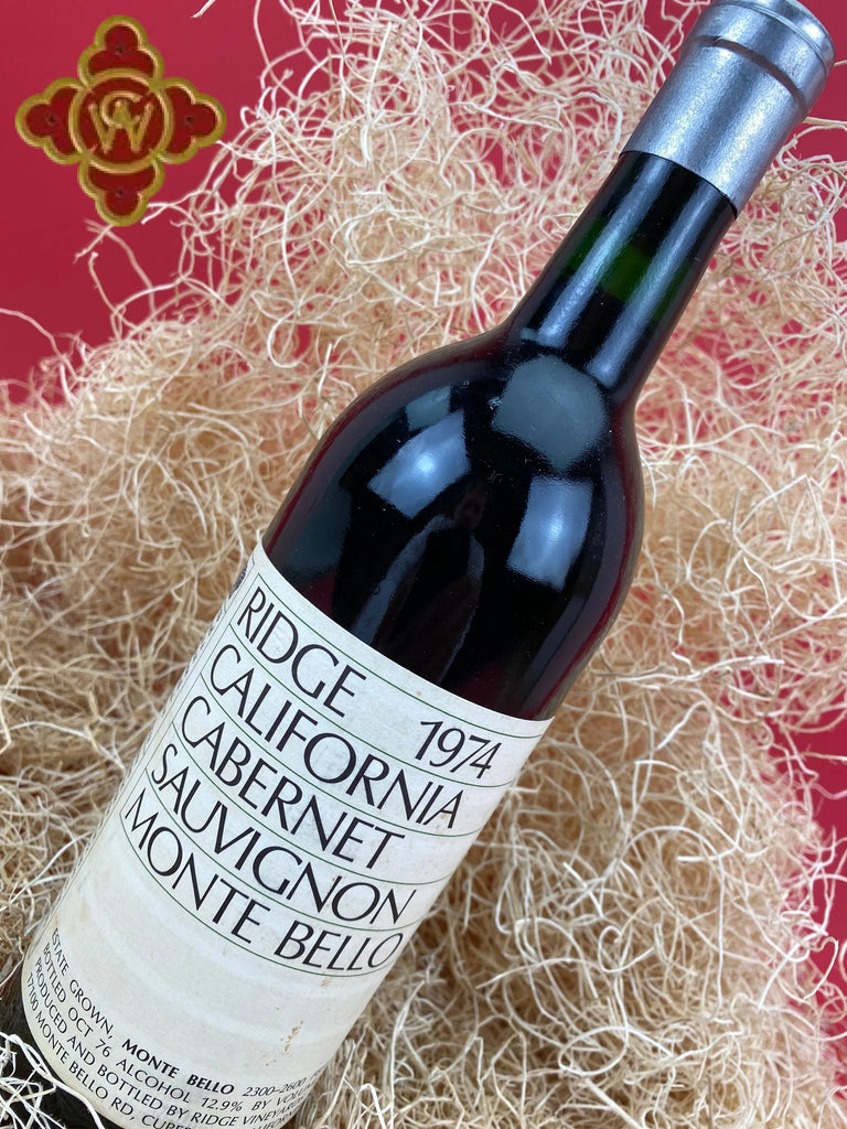1974 Ridge Monte Bello Cabernet - 100 pts - 750ml cabernet