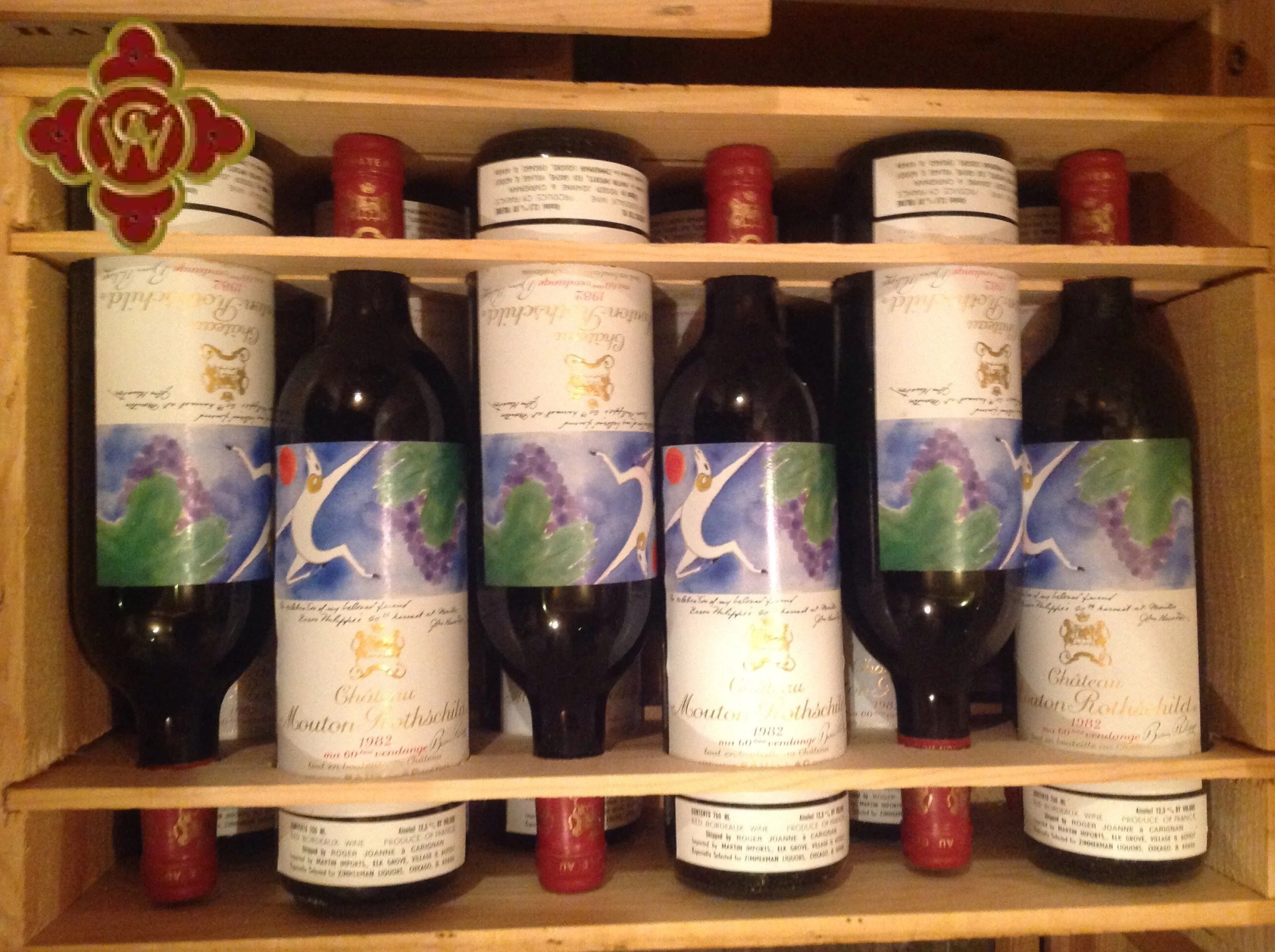 1982 Chateau Mouton-Rothschild Bordeaux - 100 pts - OWC 12 x 750ml 1982 Chateau Mouton-Rothschild Bordeaux - 100 pts - OWC 12 x 750ml