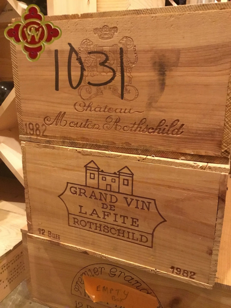 1982 Chateau Mouton-Rothschild Bordeaux - 100 pts - OWC 12 x 750ml