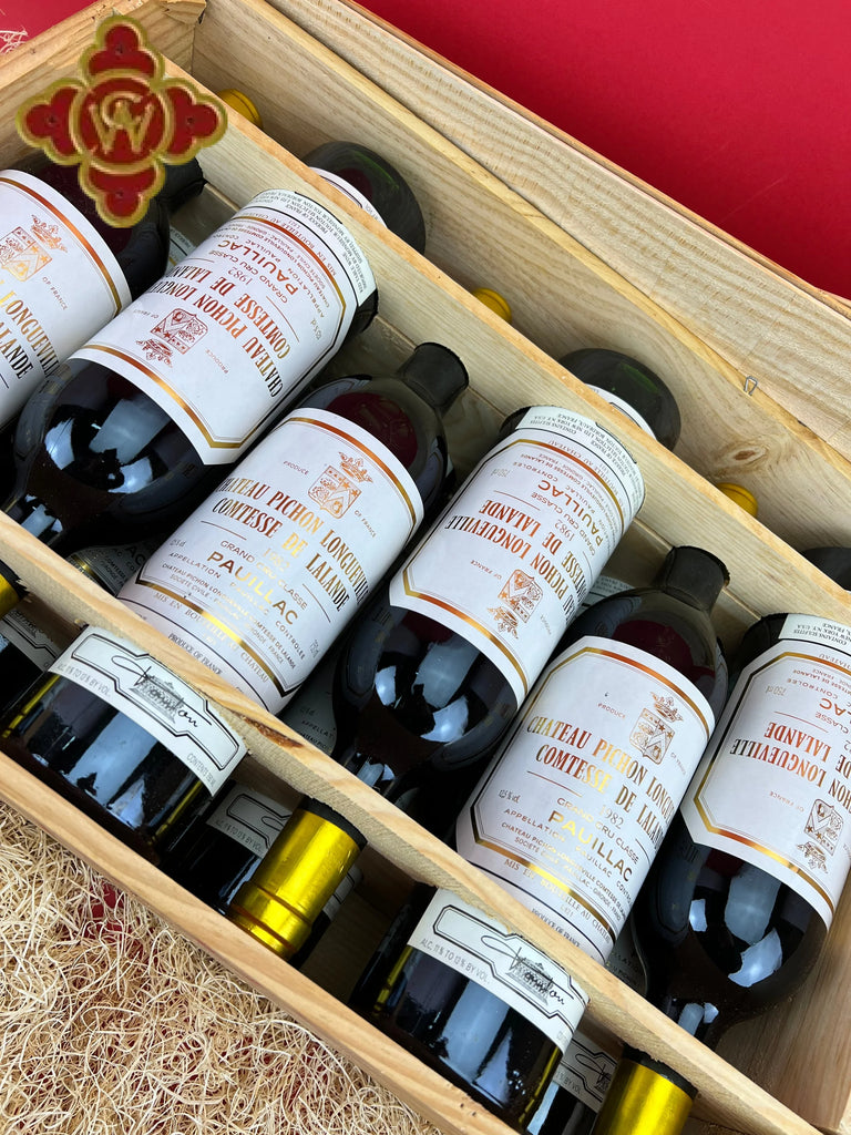 1982 Chateau Pichon-Longueville Comtesse de Lalande Bordeaux - 100 pts - OWC 12 x 750ml bordeaux