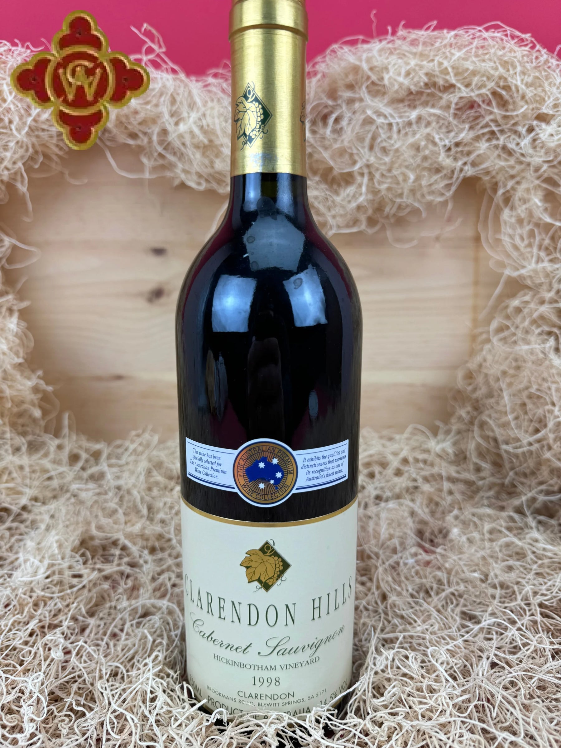 1998 Clarendon Hills Hickinbotham Cabernet Sauvignon - 750ml cabernet
