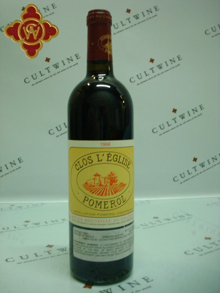 1998 Clos L’Eglise Pomerol Bordeaux - 750ml bordeaux