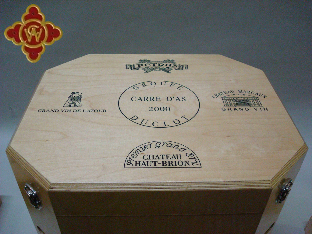 2000 Carre d’As Bordeaux Magnums - RARE - (Petrus Haut-Brion Margaux & Latour) - 8 x 1500ml bordeaux