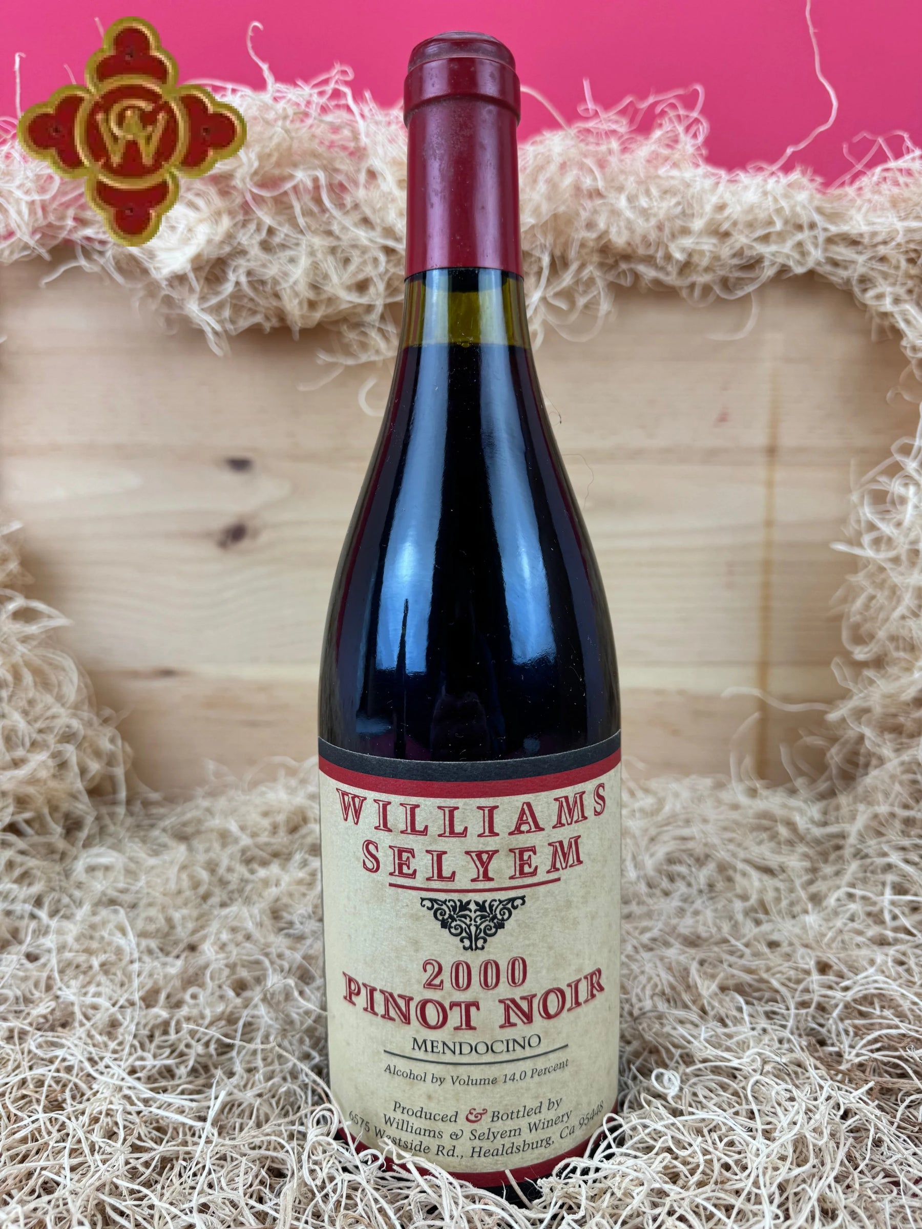 2000 Williams Selyem Mendocino Vineyard Pinot Noir - 750ml pinot noir