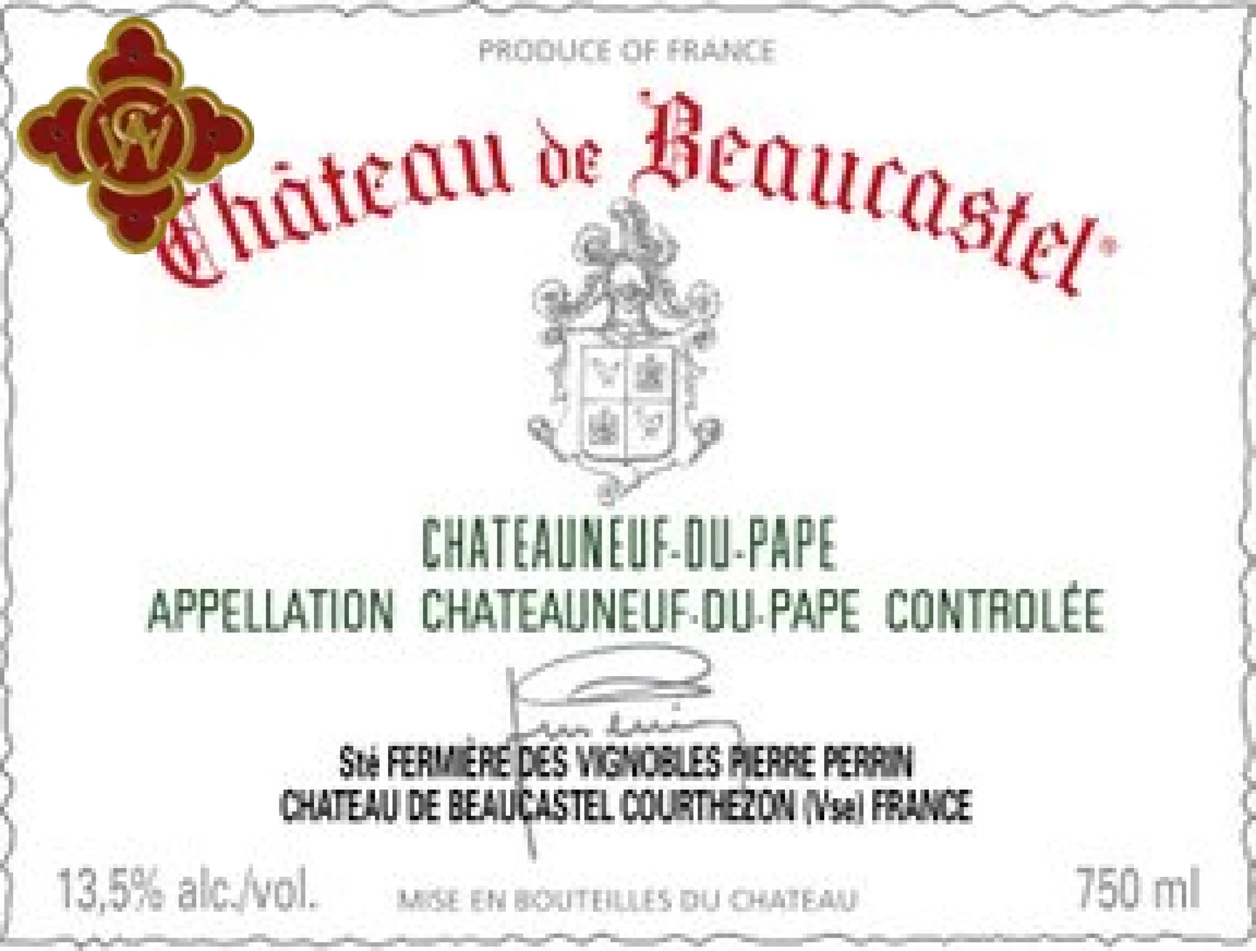 2001 Chateau Beaucastel CDP - 750ml Wine