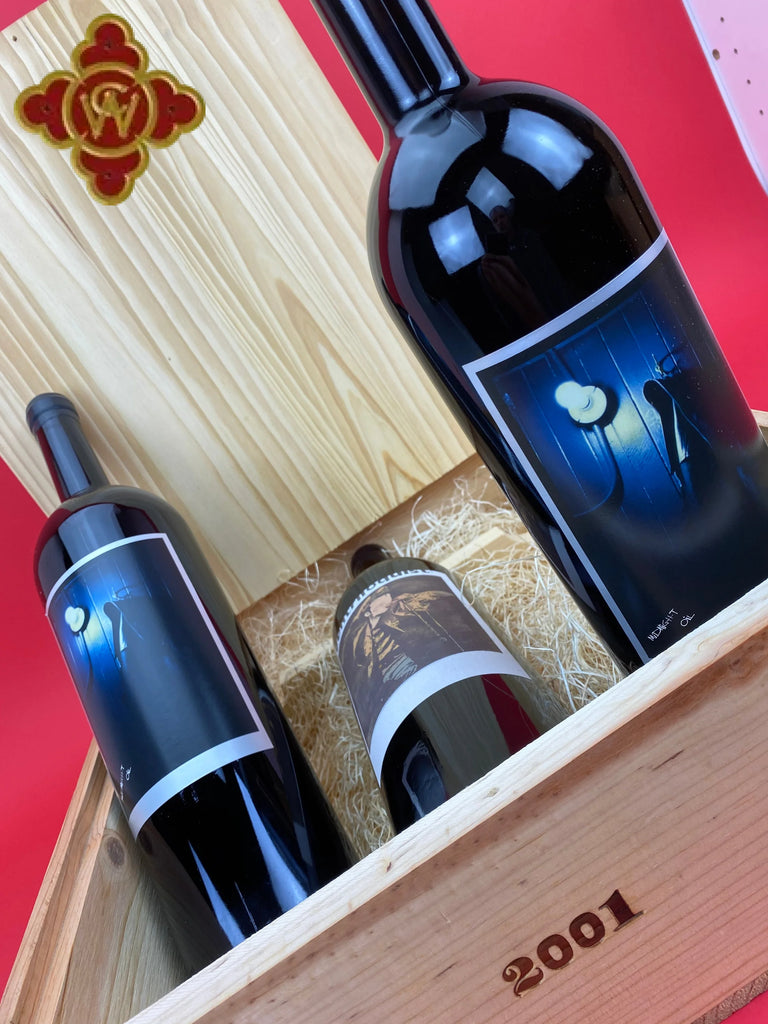 2001 Sine Qua Non Midnight Oil/Ventriloquist Syrah Magnum Set - OWC 3 x 1500ml syrah