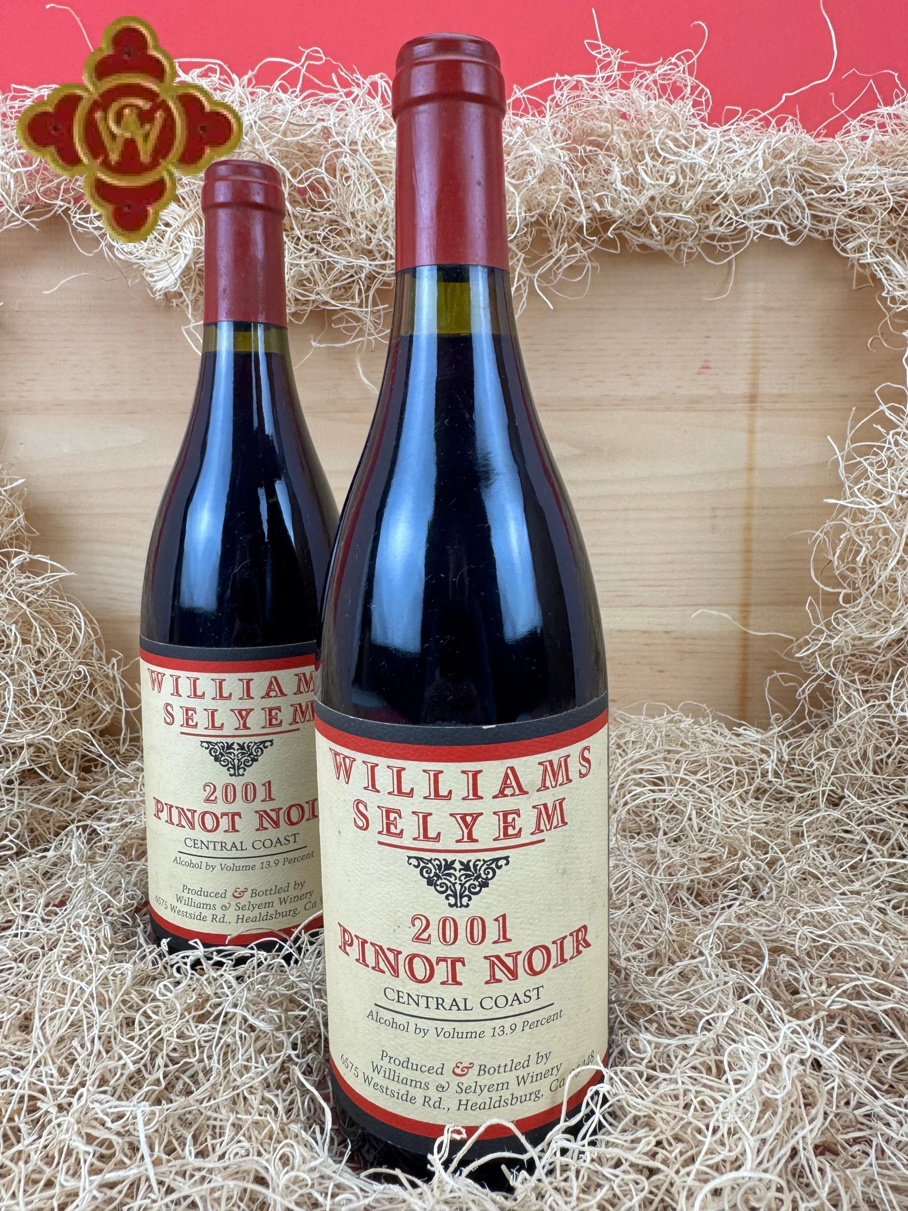 2001 Williams Selyem Central Coast Pinot Noir - 750ml pinot noir