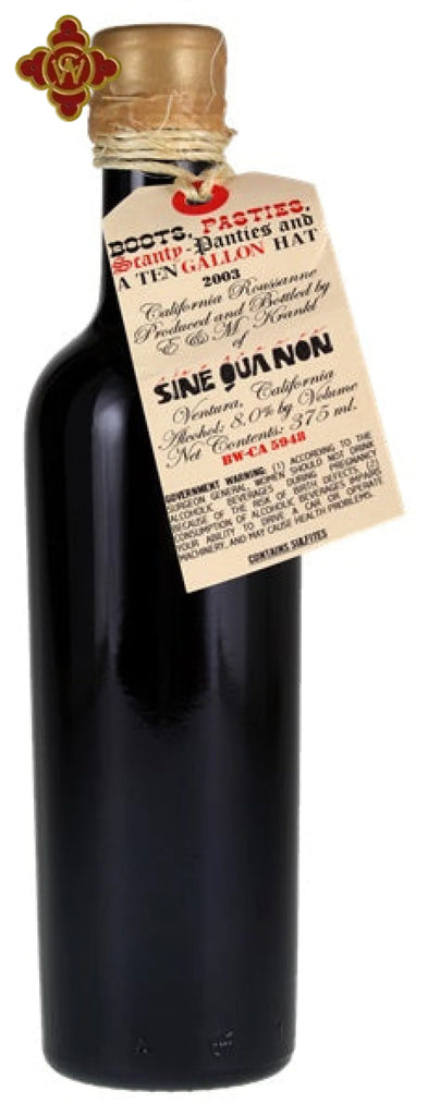 2003 Sine Qua Non Boots Pasties Scanty Panties and a Ten Gallon Hat Rousanne - 375ml Wine