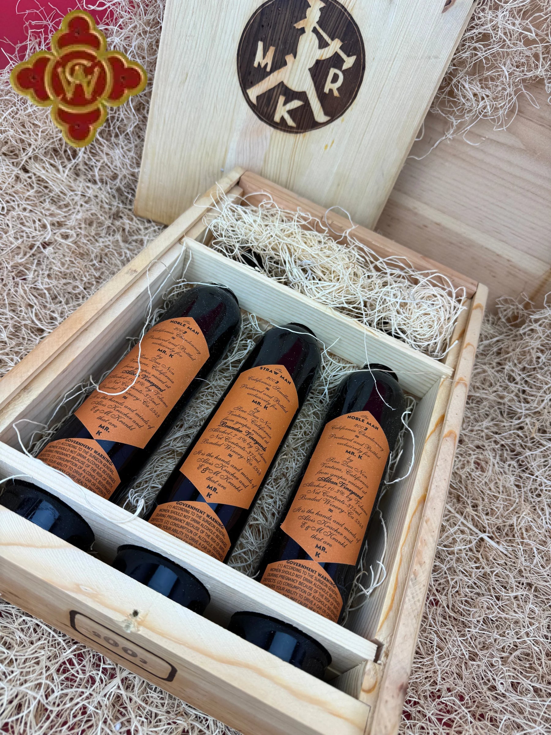 2003 Sine Qua Non Mr.K Nobleman (2) Strawman (1) Dessert Wine - 100 pts - OWC - 3 x 375ml dessert