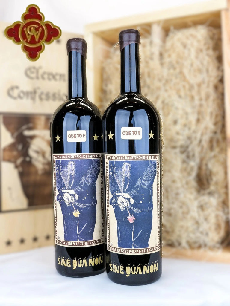 2004 Sine Qua Non Ode To E - Eleven Confessions Syrah & Grenache Magnum Set - 100 pts - OWC 2 x 1500ml syrah