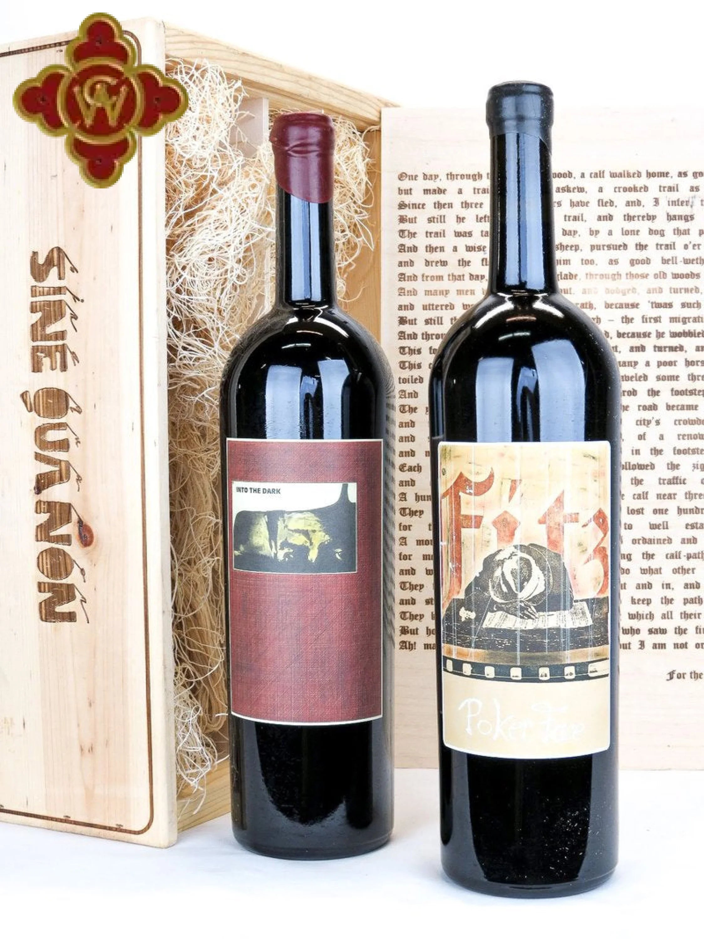 2004 Sine Qua Non Poker Face Syrah and Into The Dark Grenache
