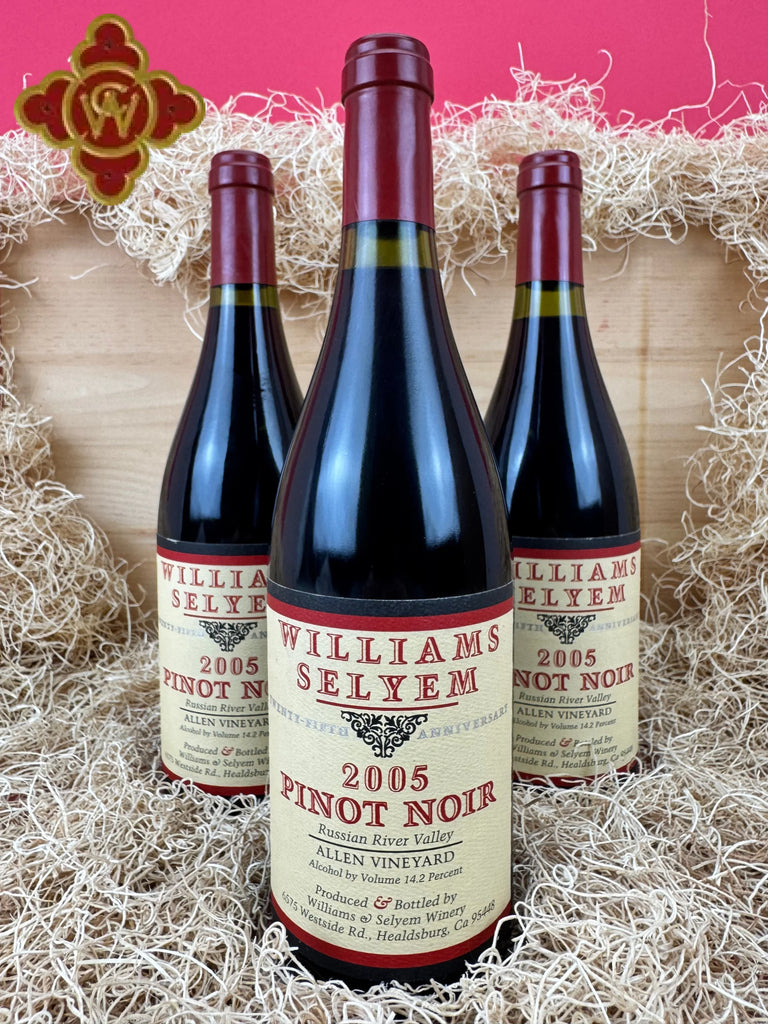 2005 Williams Selyem Allen Vineyard 25th Anniversary Pinot Noir - 750ml pinot noir