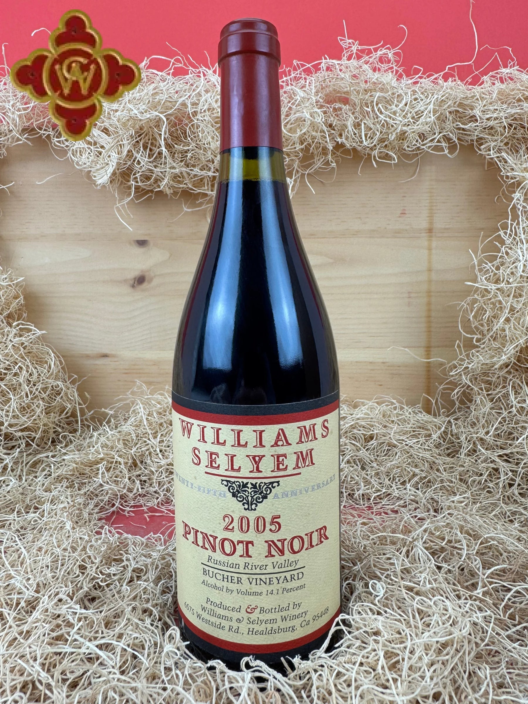2005 Williams Selyem Bucher Vineyard 25th Anniversary Pinot Noir - 750ml pinot noir