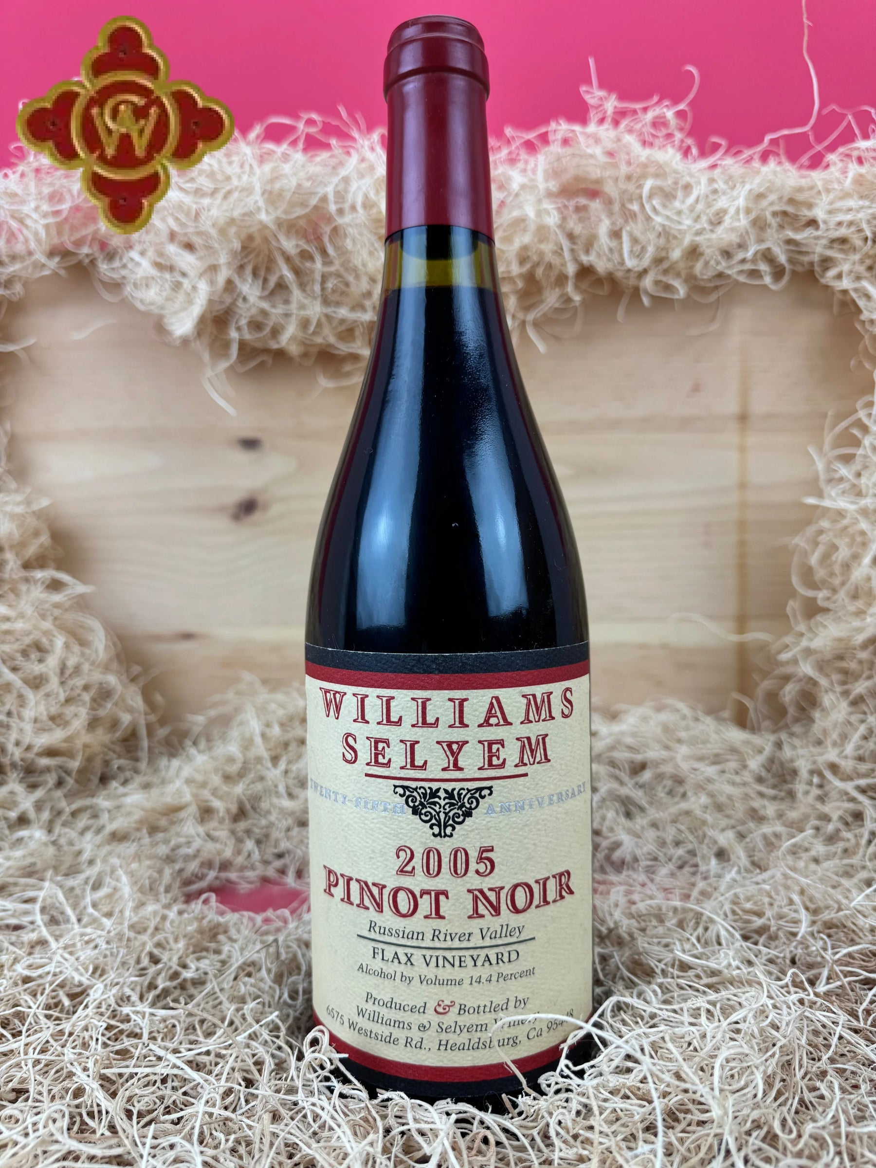 2005 Williams Selyem Flax Vineyard 25th Anniversary Pinot Noir - 750ml pinot noir