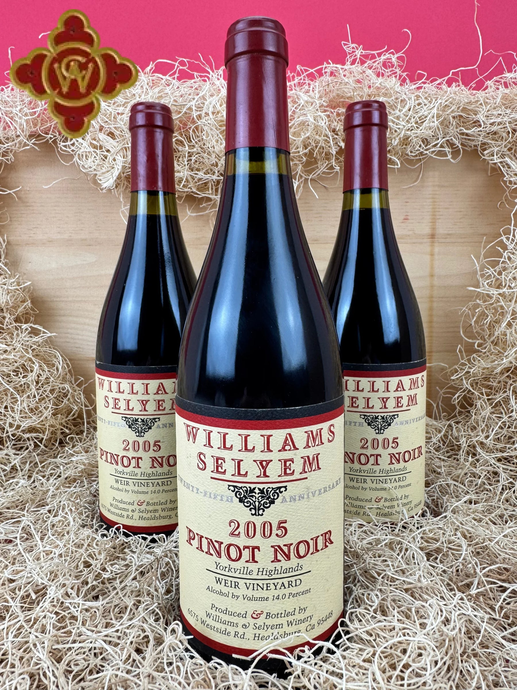 2005 Williams Selyem Weir Vineyard 25th Anniversary Pinot Noir - 750ml pinot noir