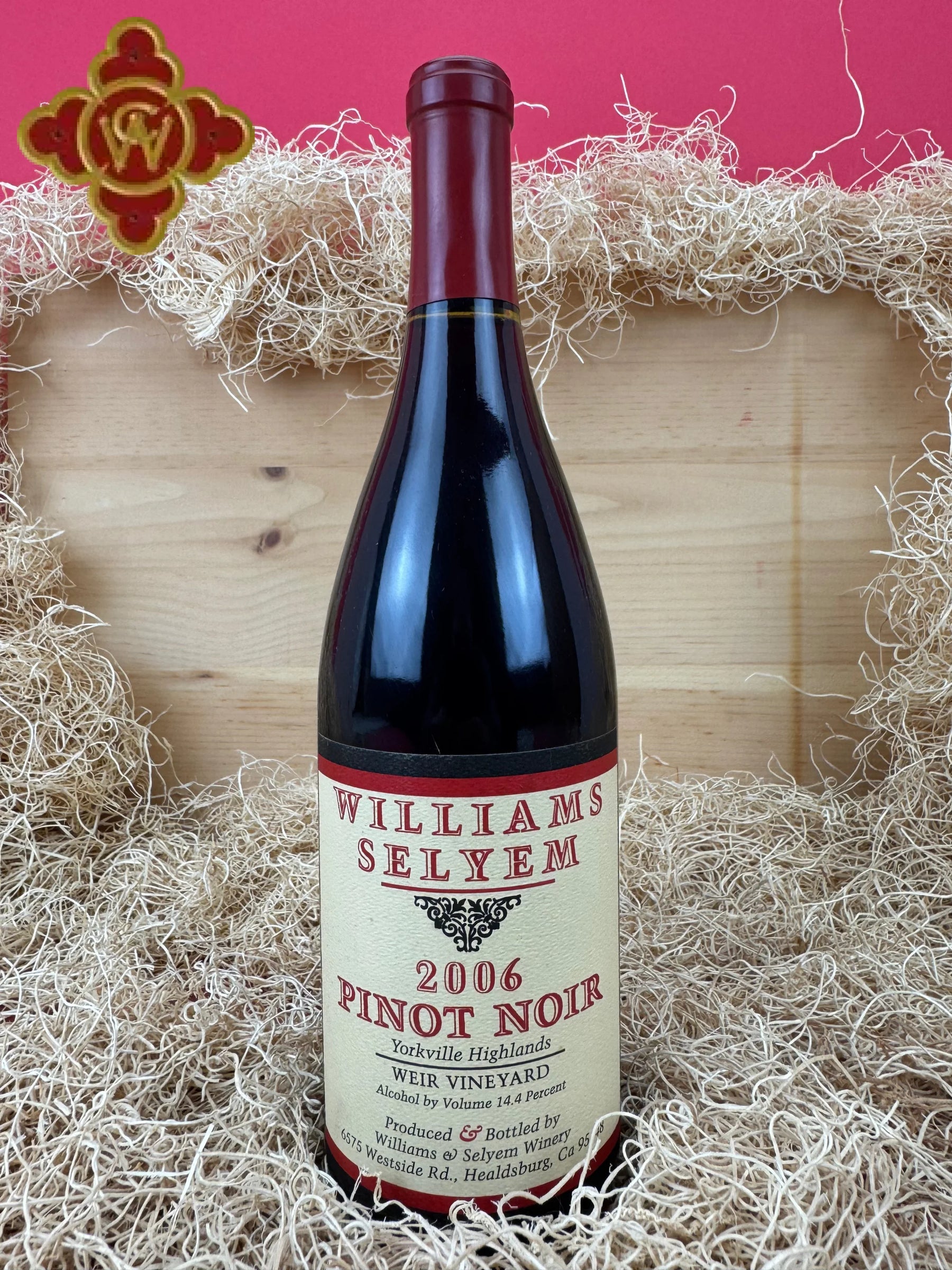 2006 Williams Selyem Weir Vineyard Pinot Noir - 750ml pinot noir