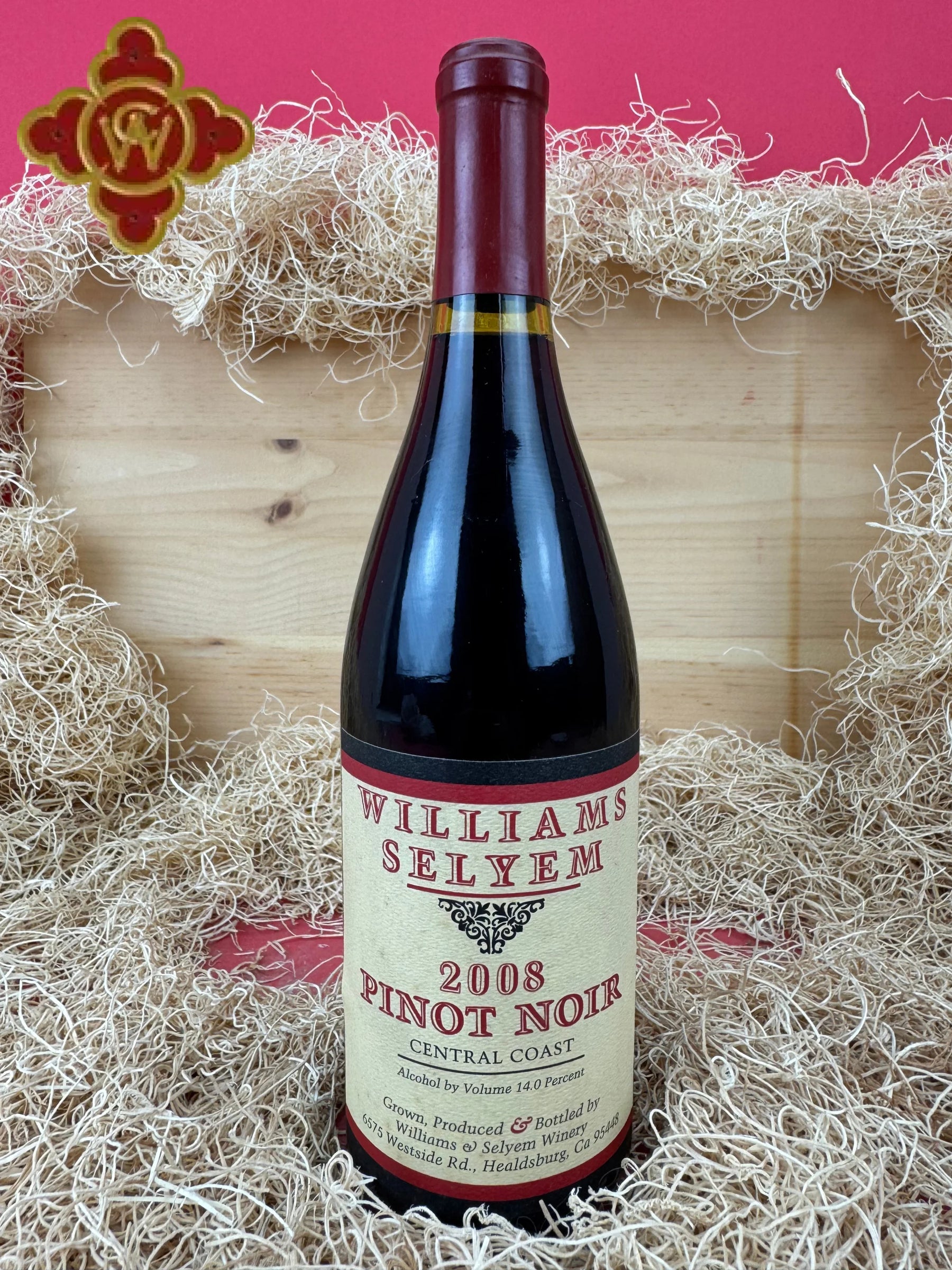 2008 Williams Selyem Central Coast Pinot Noir - 750ml pinot noir