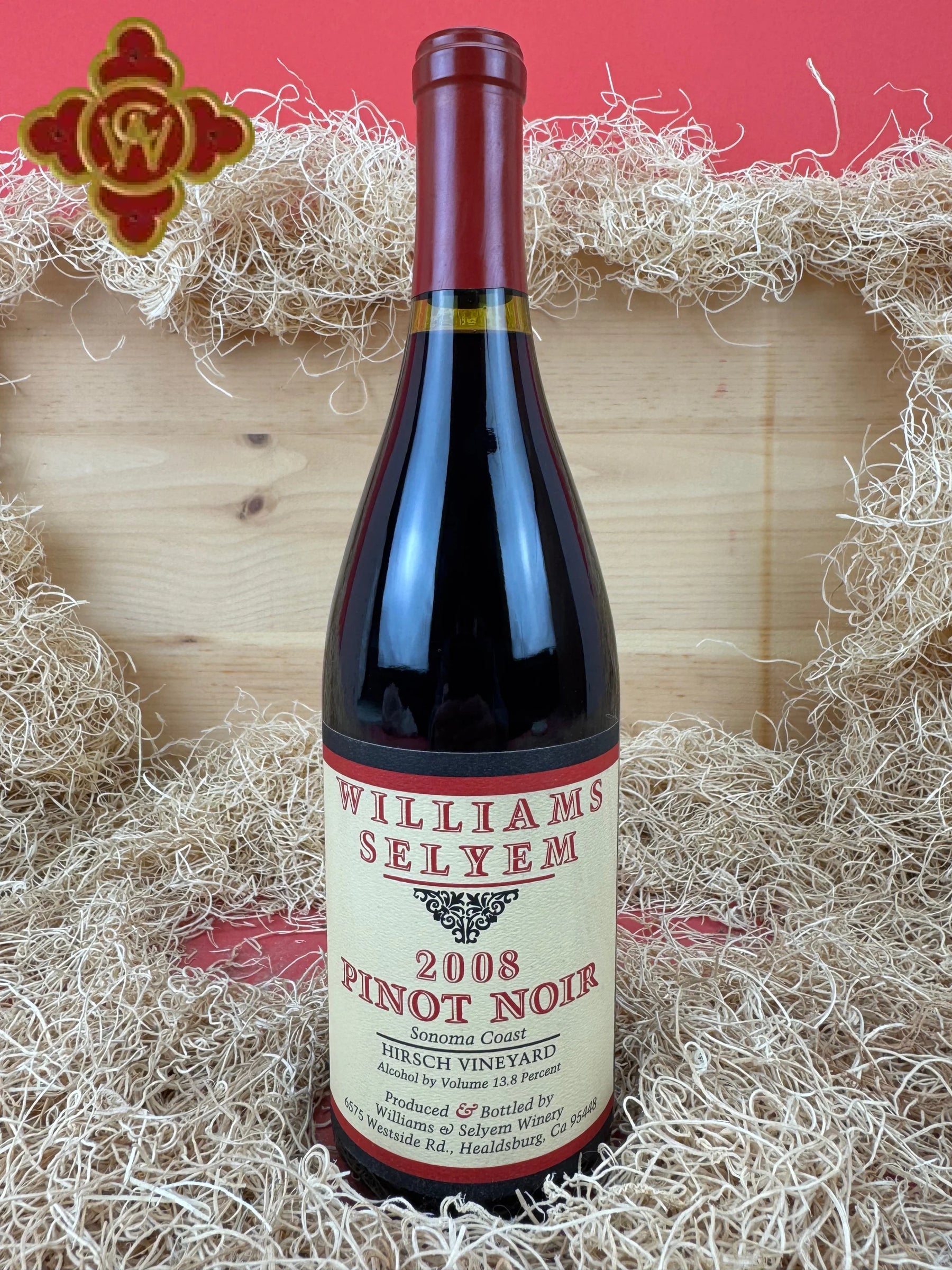 2008 Williams Selyem Hirsch Vineyard Pinot Noir - 750ml pinot noir