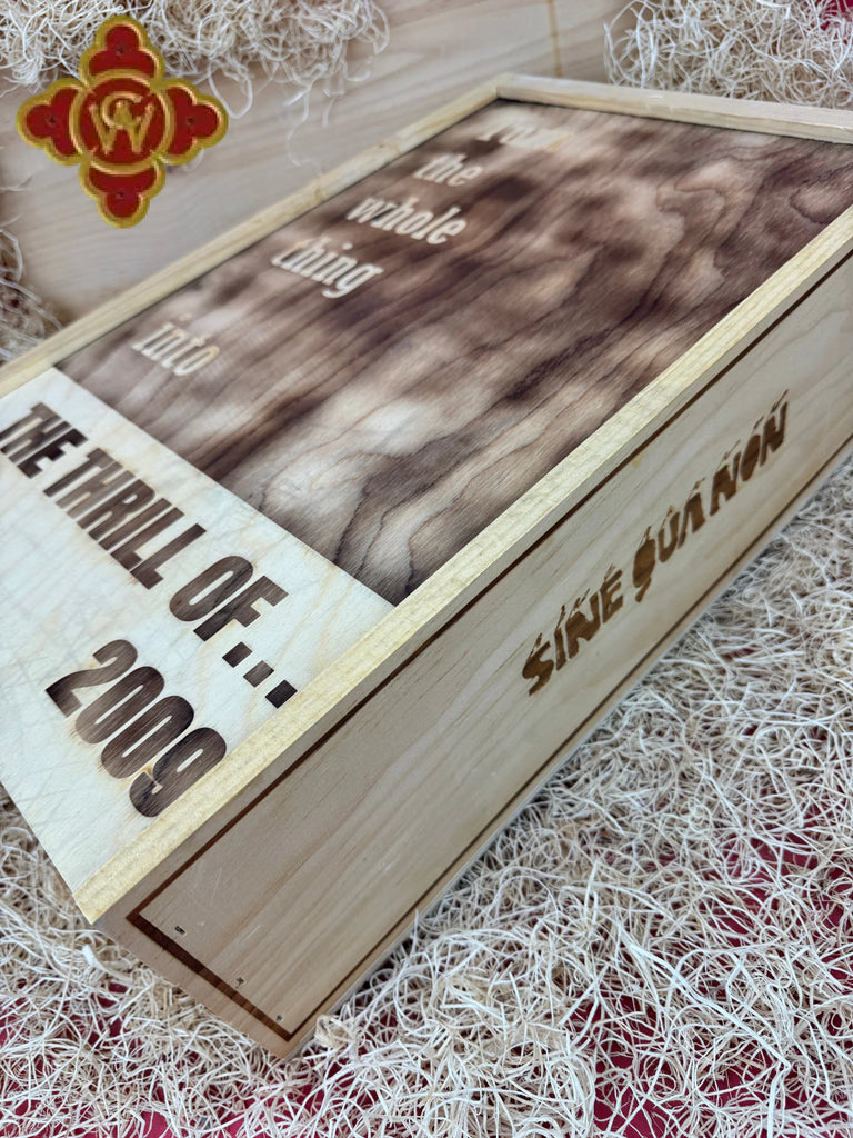 2009 Sine Qua Non Thrill of Stamp Collecting Syrah and Turn the Whole Thing Upside Down Grenache Magnum Set - OWC - 2 x