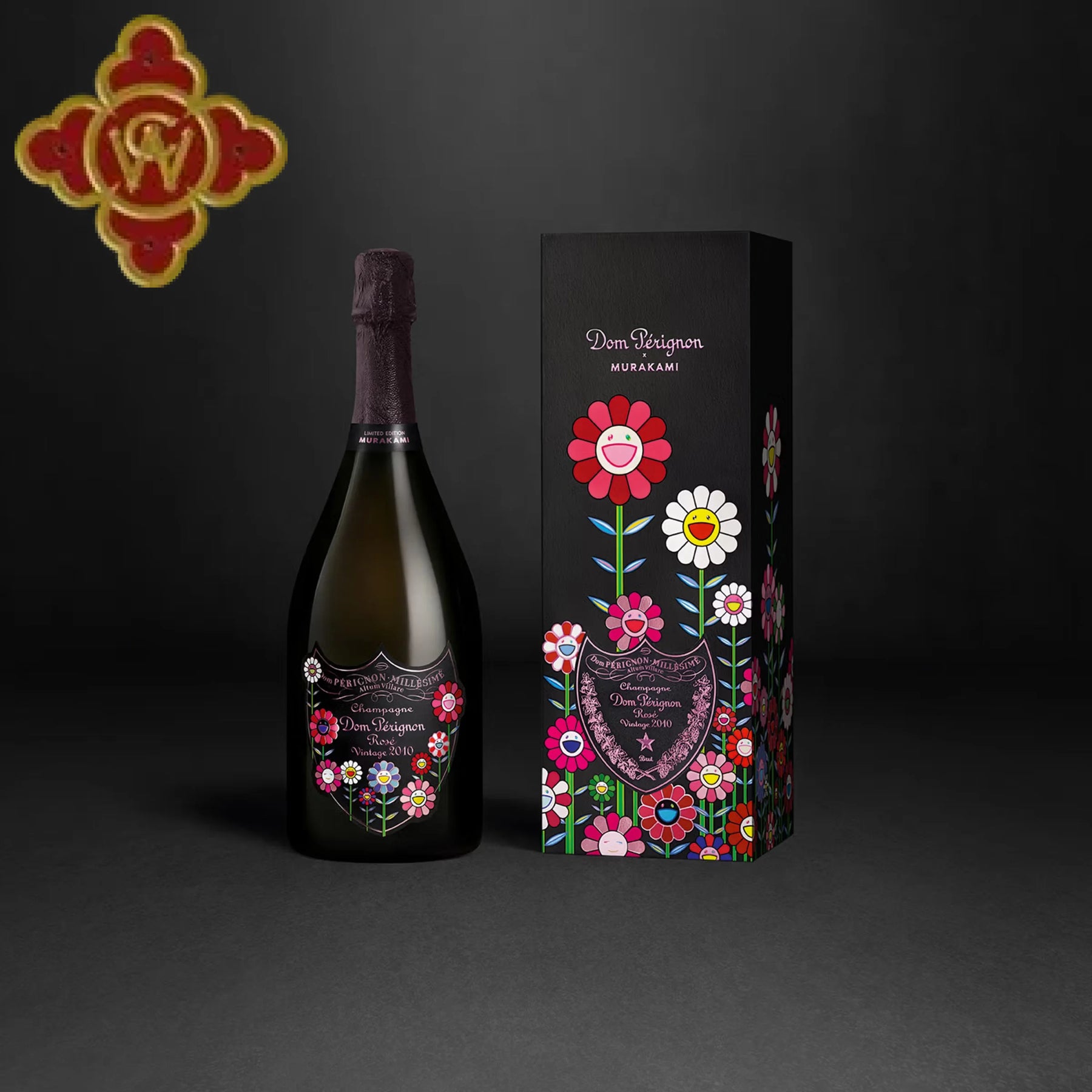 2010 Dom Perignon Limited Edition Takashi Murakami Brut Rose - 750ml - champagne