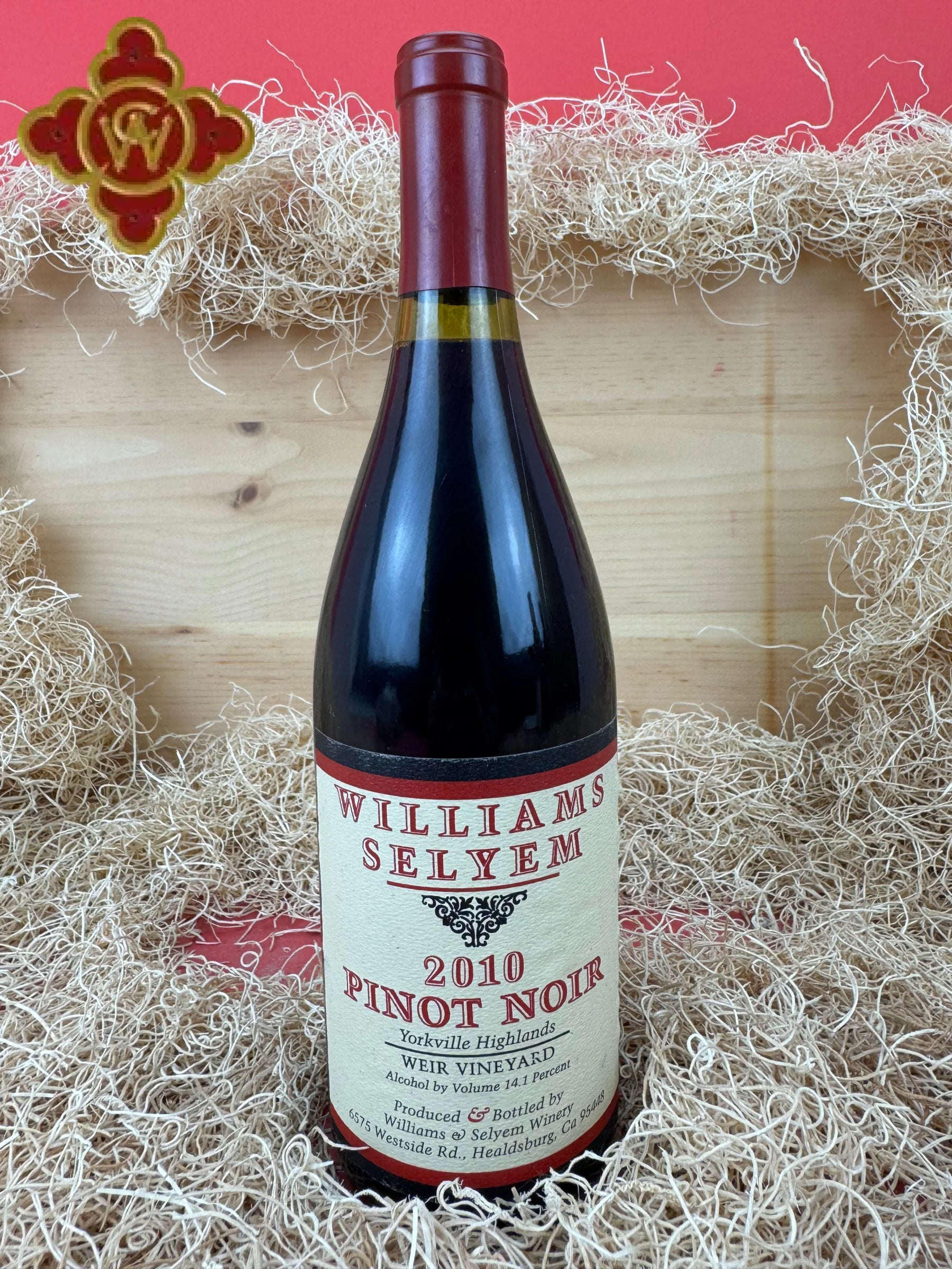 2010 Williams Selyem Weir Vineyard Pinot Noir - 750ml pinot noir