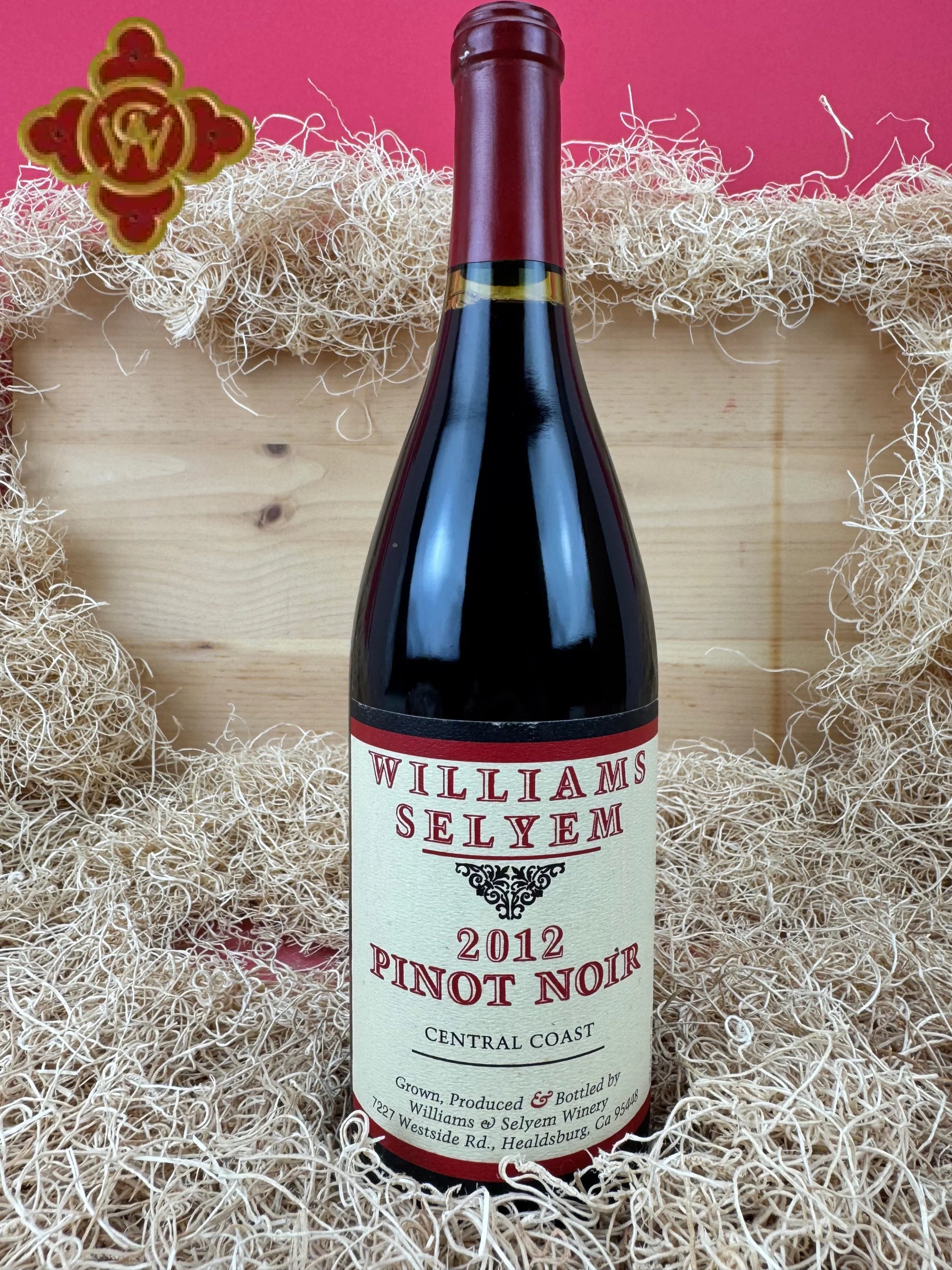 2012 Williams Selyem Central Coast Pinot Noir - 750ml pinot noir