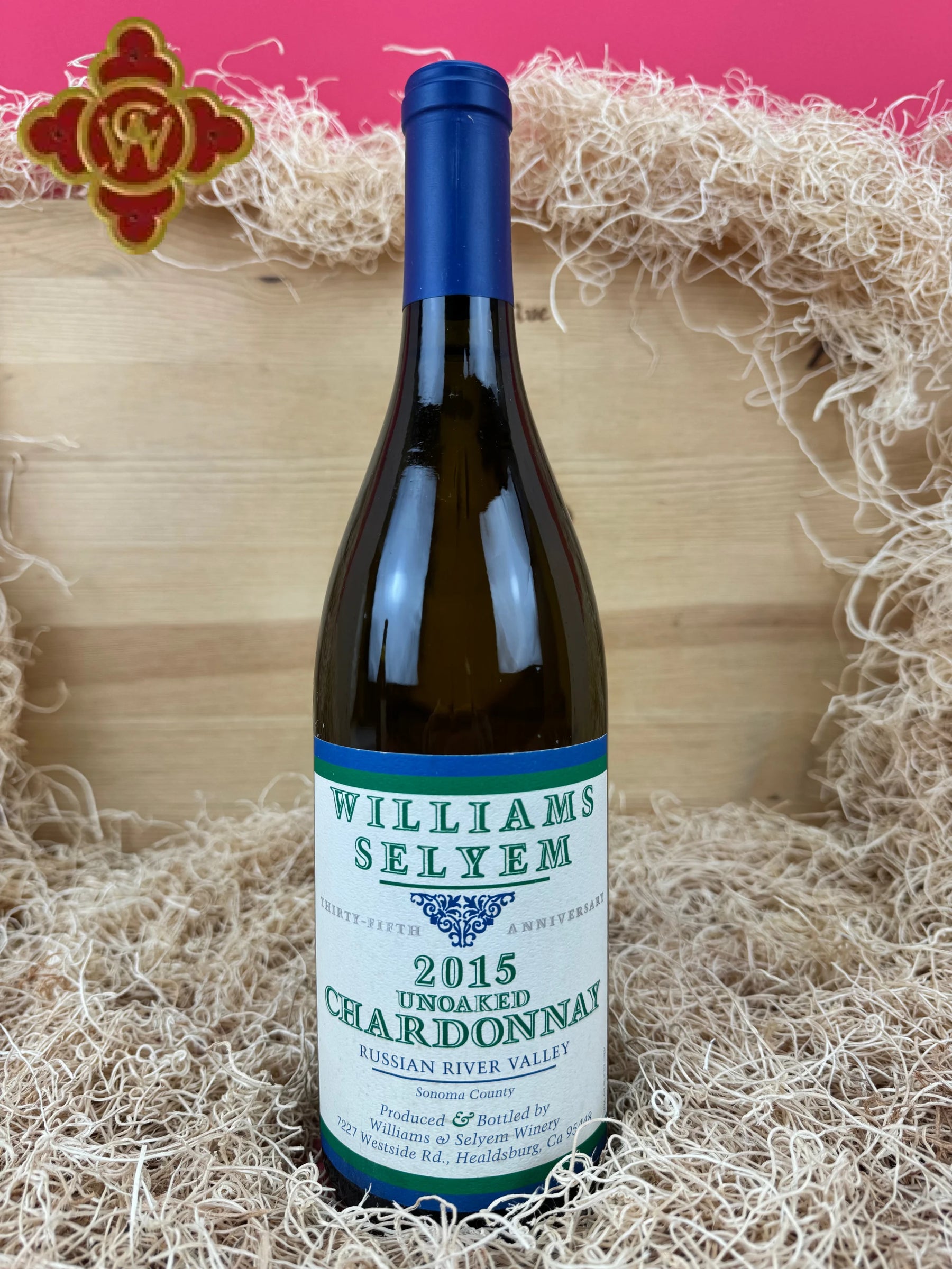 2015 Williams Selyem Unoaked Chardonnay - 750ml pinot noir