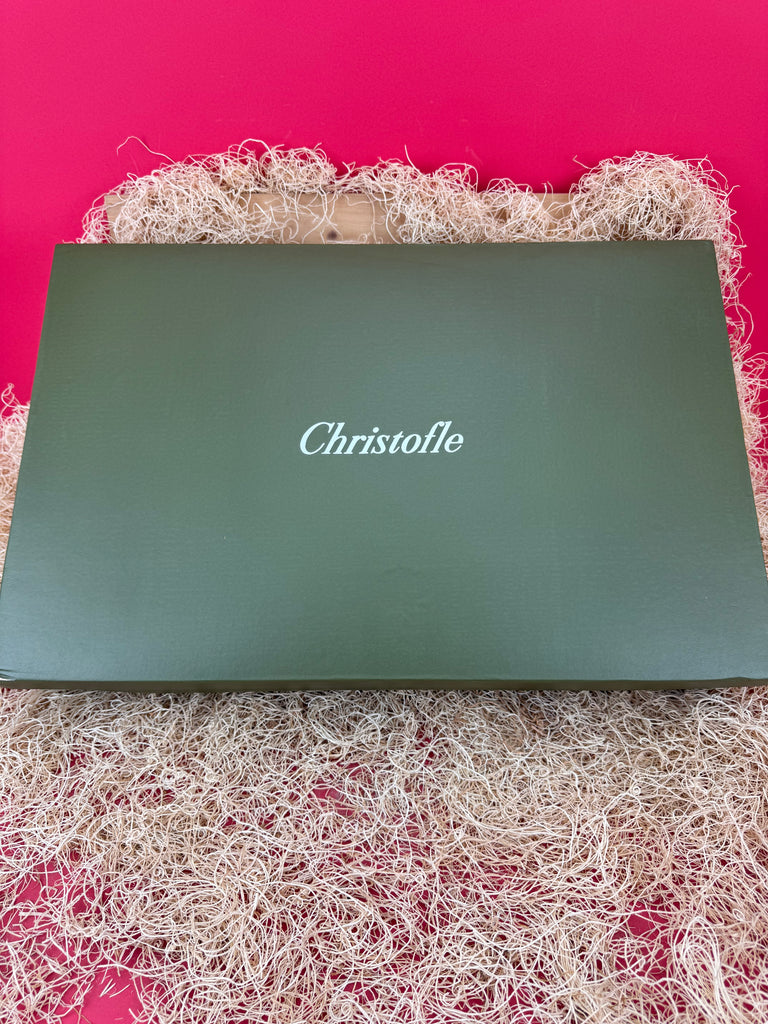 Christofle "Anemones Perrier-Jouet Belle Epoque Silver Tray" w/ two handles