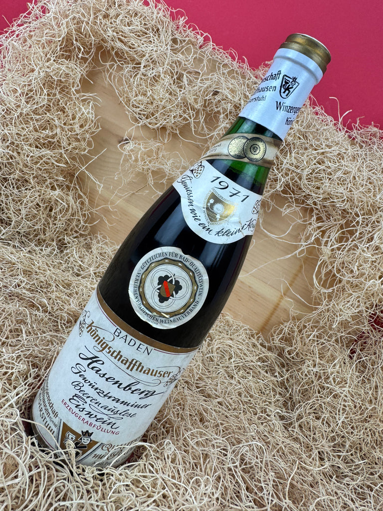 1971 Winzergenossenschaft Konigschaffhauser Hasenberg Gewurztraminer Eiswein Barrique - 750ml