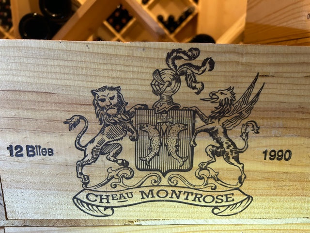 1990 Chateau Montrose Bordeaux - 100 pts - OWC 12 x 750ml [Provenance Guaranteed]