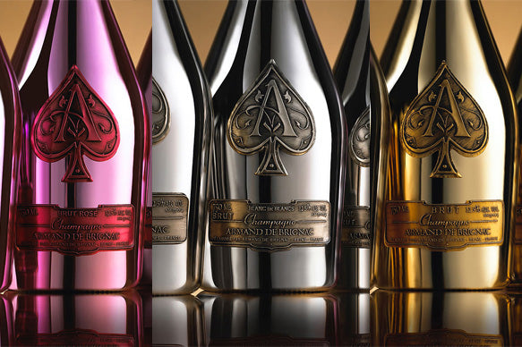 Armand De Brignac Ace of Spade Brut Rose champagne. Check out our