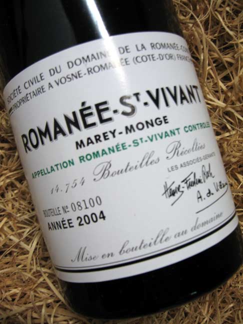 2004 DRC Domaine de la Romanee Conti St. Vivant Burgundy - 750ml