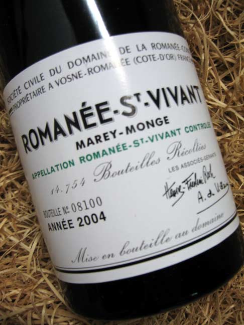 1990 DRC Domaine de la Romanee Conti St. Vivant Burgundy - 750ml