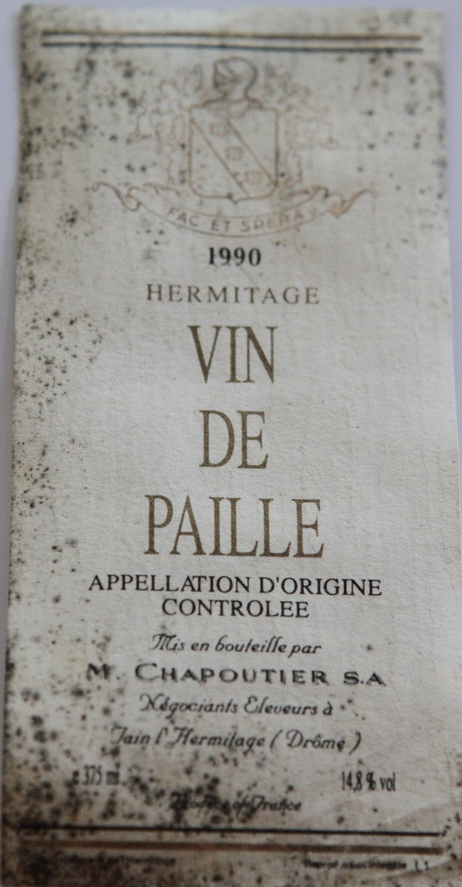 1996 Chapoutier Hermitage Vin de Paille Dessert Wine - 375ml